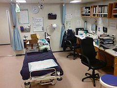 Consultation room of the infirmary