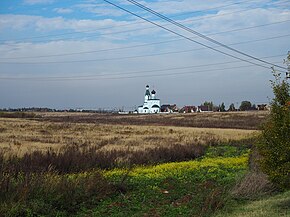 Храм Сергия Радонежского и деревня Тарасово