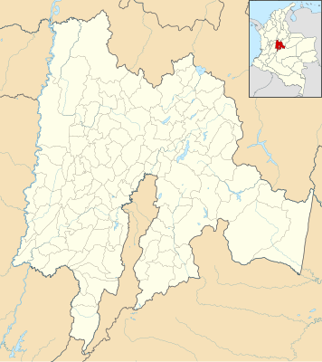 Mapa de localización de Cundinamarca
