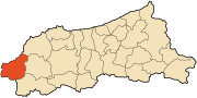 Location of Ziama Mansouriah in the Jijel Province