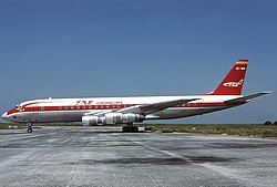 Douglas DC-8-51 der TAE, Paris-CDG 1980