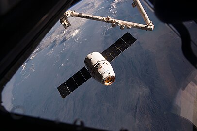 Dragon approaching the ISS