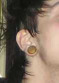 http://upload.wikimedia.org/wikipedia/commons/thumb/f/fc/Earplug.jpg/120px-Earplug.jpg