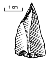 エミレ・ポイント、細石器の一種にあたる。
