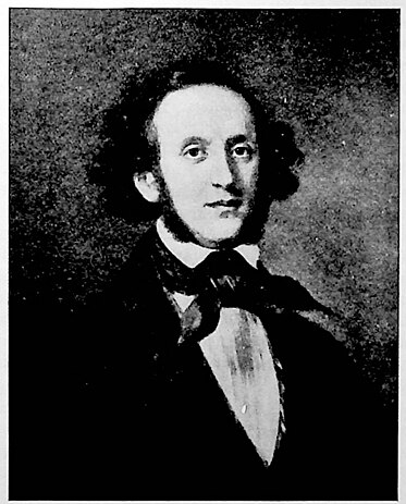 F. Mendelssohn-Bartholdy. Efter en oljemålning av Edv. Magnus.