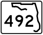 State Road 492 signo