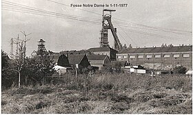 La fosse Notre-Dame en novembre 1977.