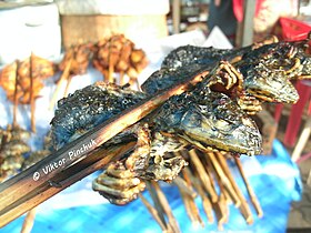 Frog skewers (Laos, 2013) Photo taken on a Papuan expedition