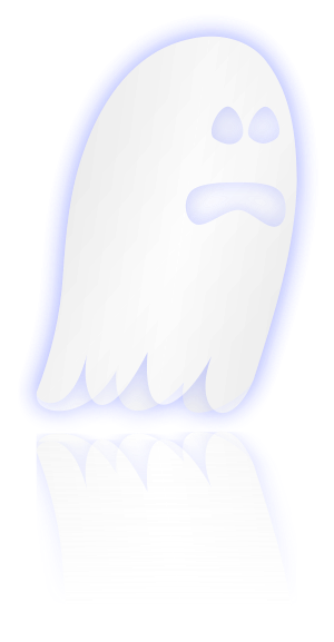 An image of a cartoonish ghost.