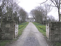 Port Hall, the country house that gave its name to the village of Porthall.