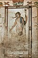 Fresco met de afbeelding van Bacchus in de exedra