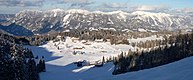 SSW-Seite des Sengsengebirges vom Skigebiet Hinterstoder