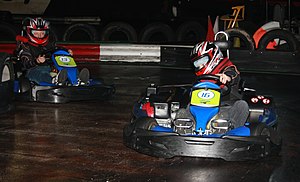 Indoor kart racing