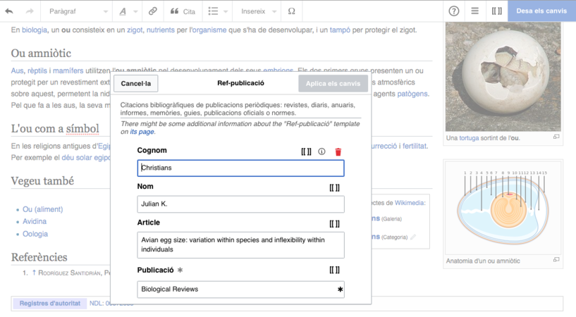 Modifiqueu els paràmetres convenients o afegiu-ne de nous amb la resta d'opcions de la llista