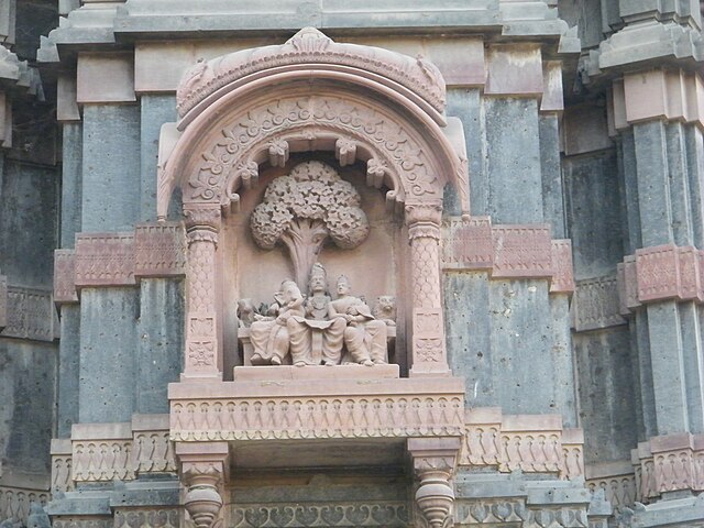 Intricate Sculptures on Krishnapura Chhatri, Indore