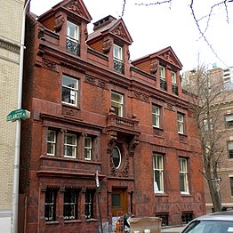 Horace Jayne House at 19th and Delancey Streets in Philadelphia