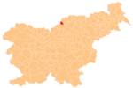 The location of the Municipality of Mežica