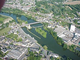 An aerial view of Guipry-Messac