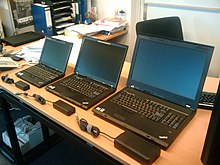 17.3" W700 compared to a 15.6" T500 and a compact 12.5" X200 Lenovo Thinkpad - Three different sizes.jpg