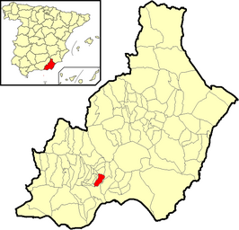 Kaart van Alhama de Almería