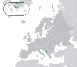 Montenegro - Localizzazione