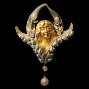 ‘Flora’, art nouveau brooch