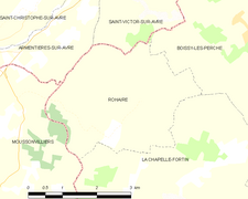 Carte de la commune de Rohaire.