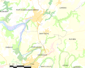 Poziția localității Saint-Ségal