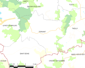 Poziția localității Ternant