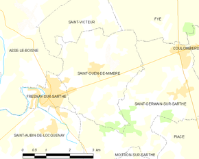 Poziția localității Saint-Ouen-de-Mimbré