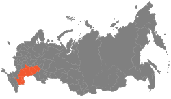 Map of Volga Economic Region