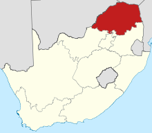 The Anglican Diocese of St Mark the Evangelist covers the Limpopo Province Map of South Africa with Limpopo highlighted.svg