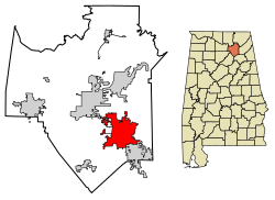 Location in Marshall County, Alabama