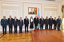 A meeting of the security council. Meeting of Security Council under chairmanship of Ilham Aliyev was held 10.jpg