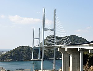 女神大橋（戸町側より）