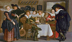 "Merry company" (1635) マウリッツハイス美術館 蔵