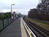 Southward view of the Mill Hill East station platform in 2009