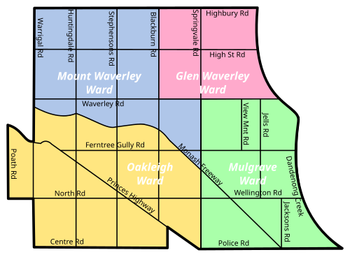 Monash Council Wards.svg