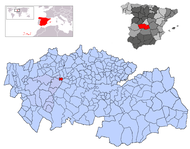 Montearagón, Toledo: situs