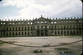 Neues Schloss Stuttgart in 1955 or 1956, prior to restoration