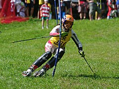 Nicole Gerlach im FIS-Slalom von Faistenau im August 2010