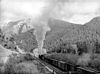 A Northern Pacific Railway freight train on Bozeman Pass, June 1939.