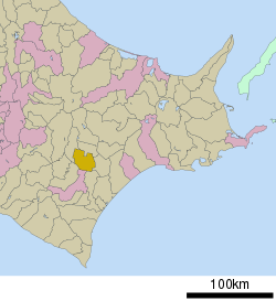 Location of Otofuke in Hokkaido (Tokachi Subprefecture)