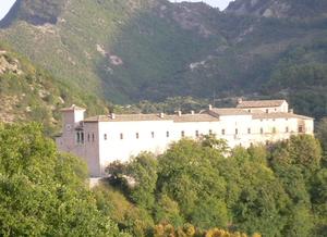 vista del palazzo Brancaleoni, Piobbico (PU)