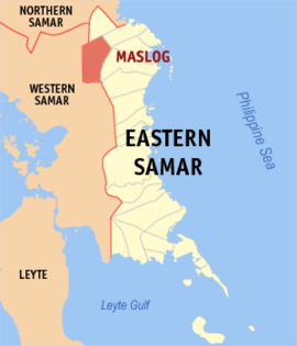 Maslog na Samar Oriental Coordenadas : 12°9'33"N, 125°14'49"E