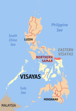 Location of Northern Samar