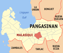 Malasiqui na Pangasinan Coordenadas : 15°55'N, 120°25'E