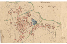 Plan cadastral de la section E1 du village dressé en 1826.