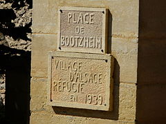 Plaque commémorative.