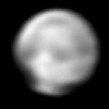 Хемисфера Плутона преко које ће сонда прелетети, виђена 18. јуна са удаљености од 31 милион -{km}-